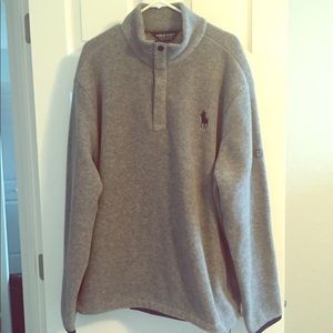 Men’s XXL Polo Golf gray fleece pull over.